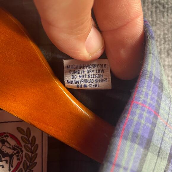 Cinch Button Down Western Shirt Men's XL Red/Green Plaid Long Sleeve Cowboy - Picture 7 of 11